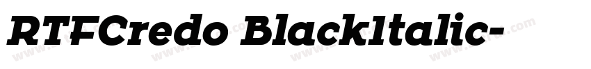 RTFCredo BlackItalic字体转换